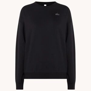 ALO Yoga Black Crewneck Sweater